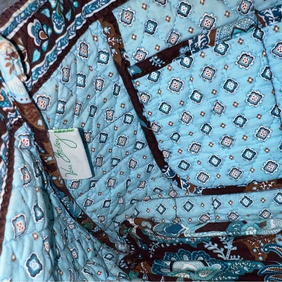 Vera Bradley Java Blue Print Small Tote purse - Picture 6 of 6